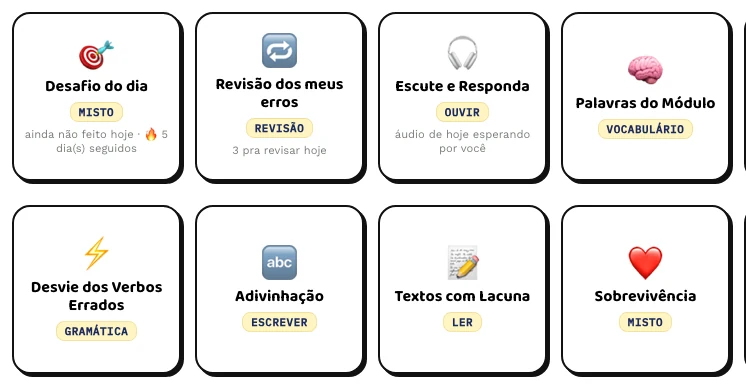 Pantalla con los juegos del Mapa-Brasil